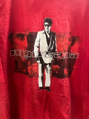 Scarface-Inspired Graphic Tee in Red